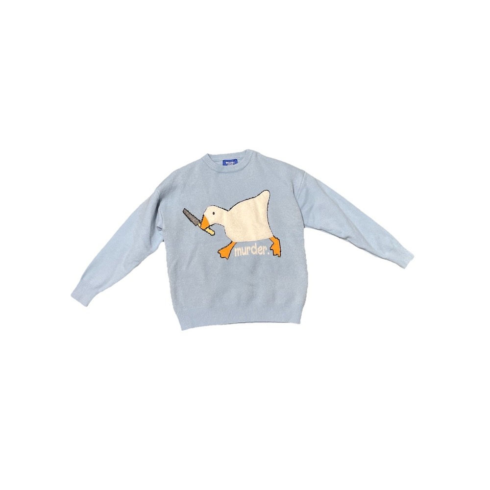 Aelfric Eden Light Blue Goose Sweater - Picture 12 of 12